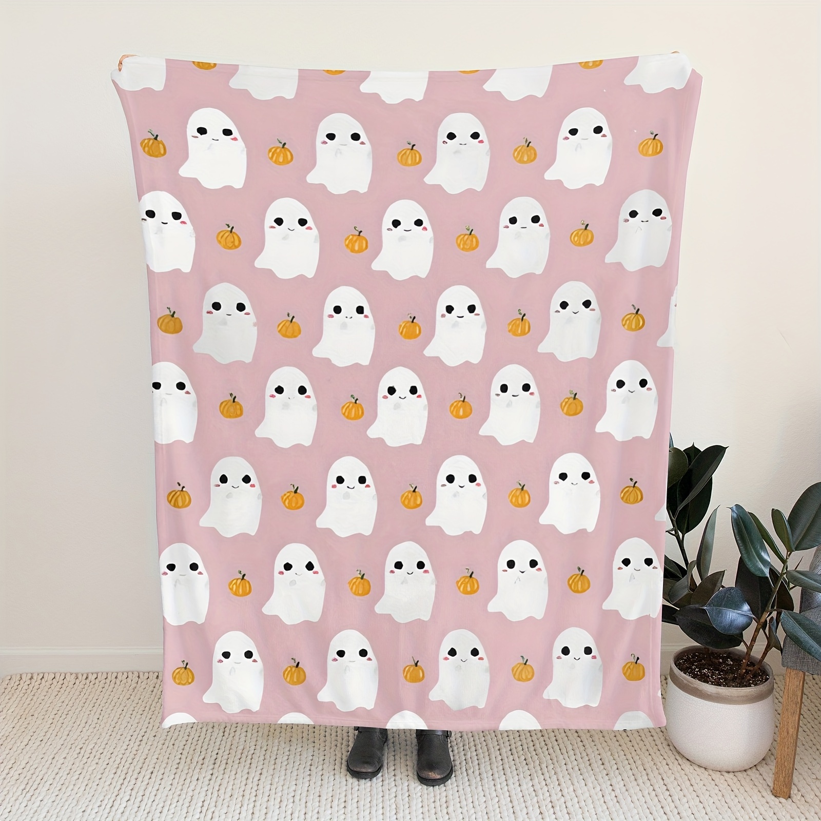 

Throw Blanket Blanket With White Pink Throw Blankets For Bed And Couch Soft Fluffy Fleece Blanket