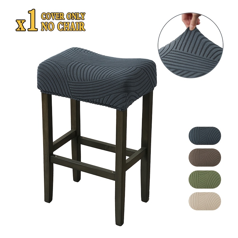 TEMU Universal Elástica Jacquard para Asiento de Taburete, Protector Duradero para Cojín de Taburete para Cocina, Comedor y Bar
