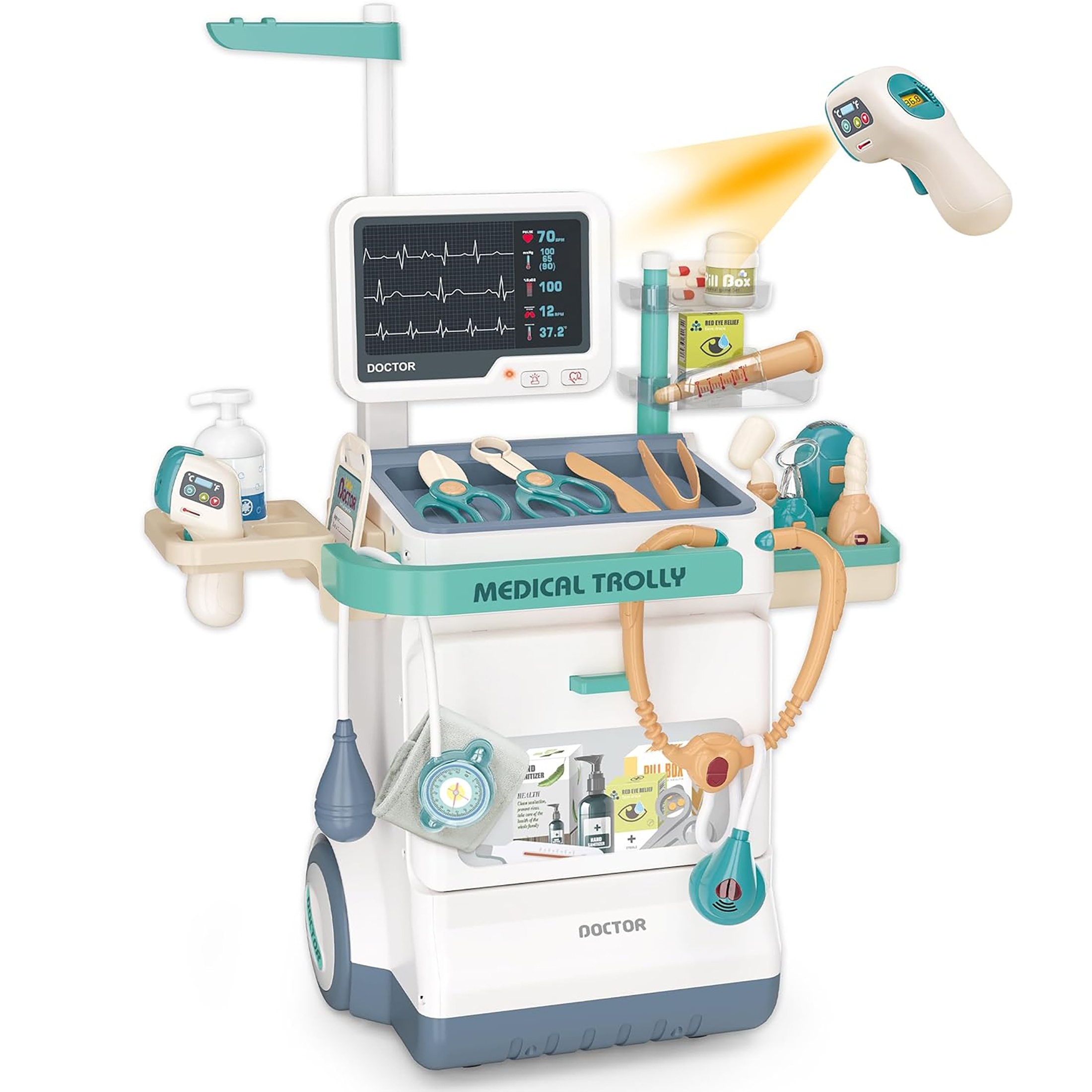 Dokter-verplegingskar met geluid/effecten