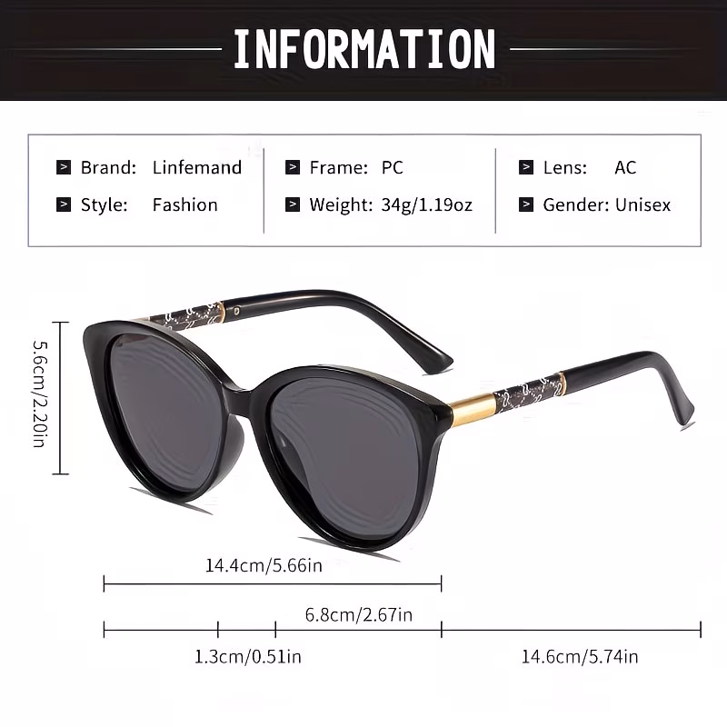 cat eye womens fashion glasses brand design with unique summer temple decorations perfect as a holiday gift Product details 2