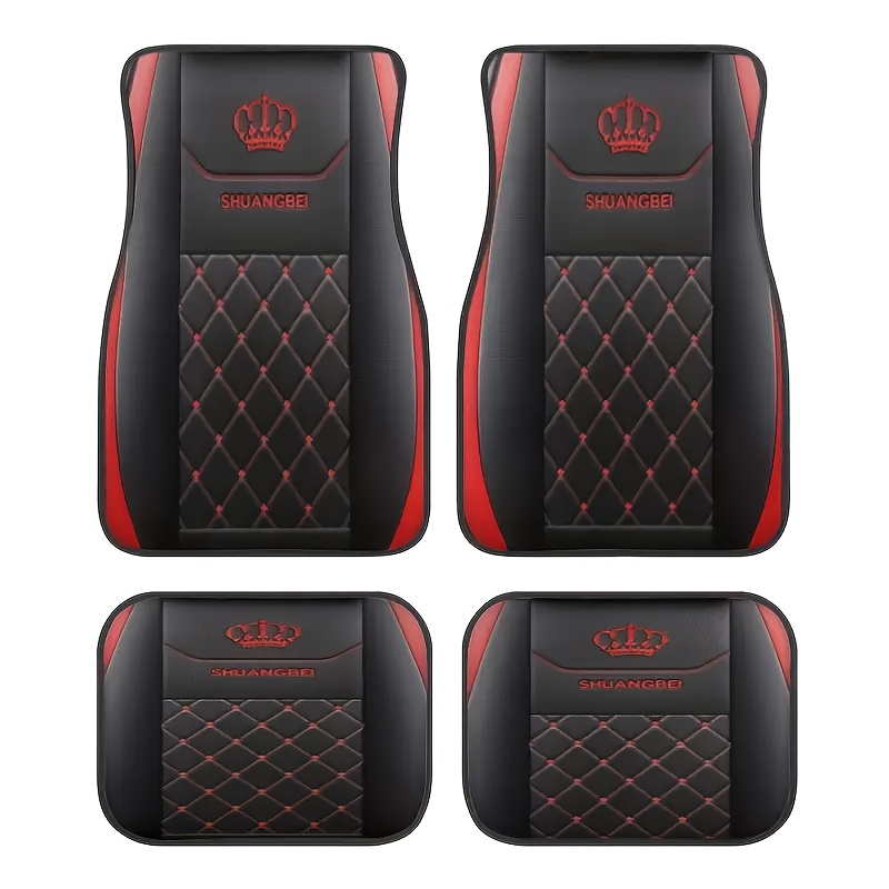 

4pcs Car Floor Mats Set - Absorbent, Non-slip, Washable | Stylish Interior Protection For Cars, Suvs & More | Perfect Gift For All , Christmas & Halloween, Universal, Car Interior Protection