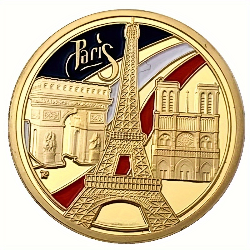 1pc Tower Commemorative Coin - 3.2cm Metal Collectible, Events & Parties