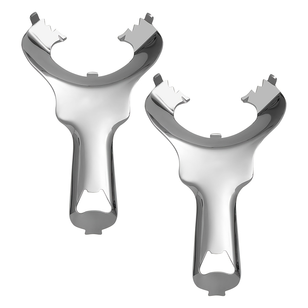 TEMU 2-pack Mason Jar Opener, Bottle Opener, Stainless Steel Multifunctional Lid Opener, No-damage Bottle Cap Lever Labor- Easy Twist, Suitable For