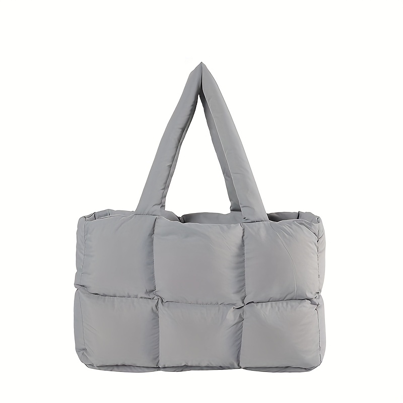 autumn winter multi color puffy quilted tote - Temu Mauritius