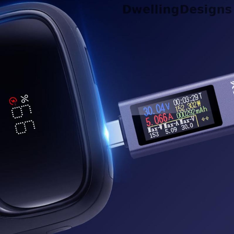 type c   4 30v 0 12a pd fast charging tester with bi directional current test 240w max multi   support and     voltage   capacity
