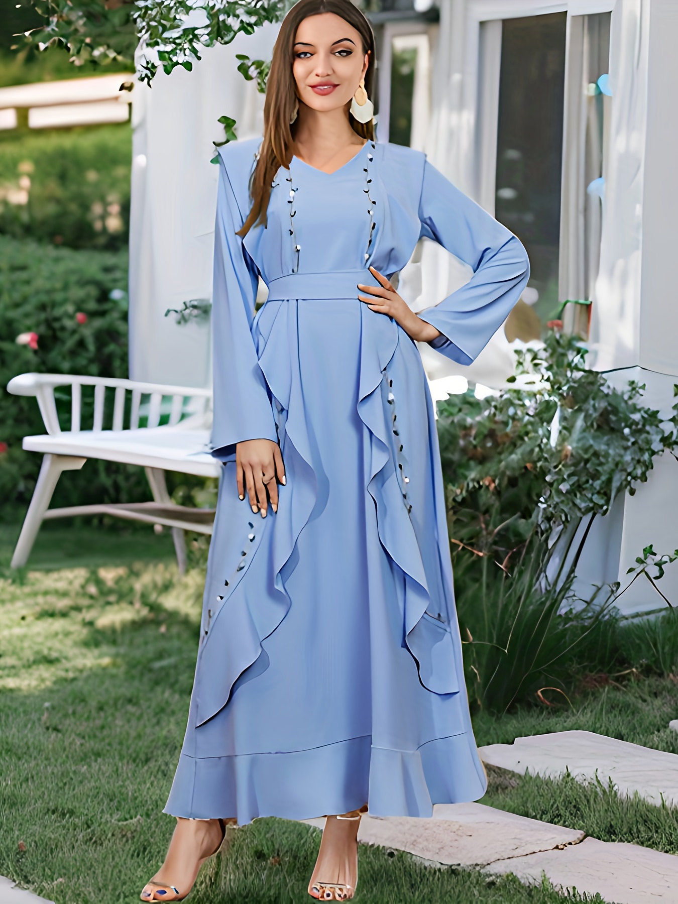 Long Sleeved Maxi Dresses For Ramadan