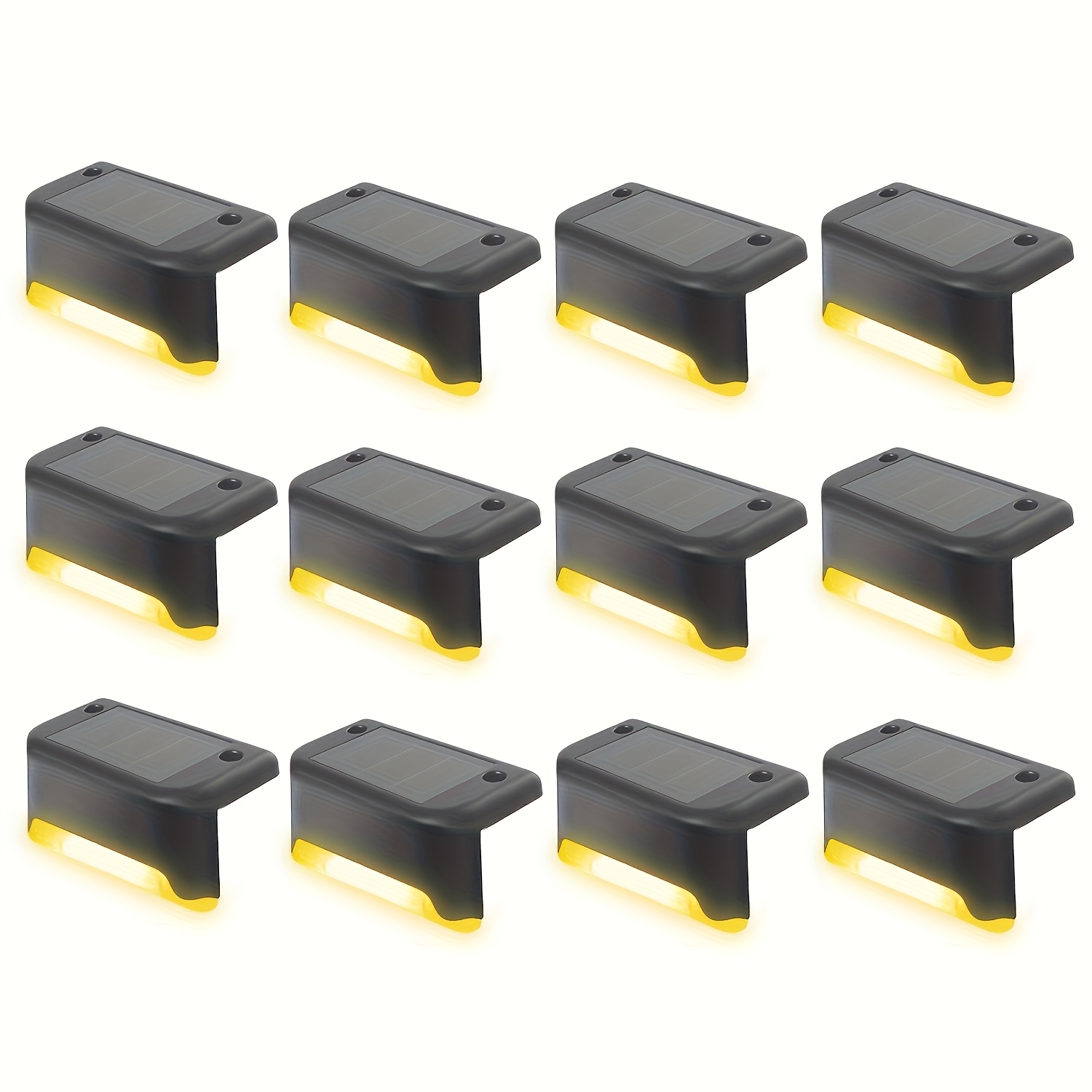Image of Solar Deck Lights, Solar Fence Lights, Ip44 Outdoor Patio Lights, Lights, Solar Powered Outdoor Step Light, Solar Powered Fence Stairs Lighting For Fence, Step, Patio, Deck, Backyard, Path