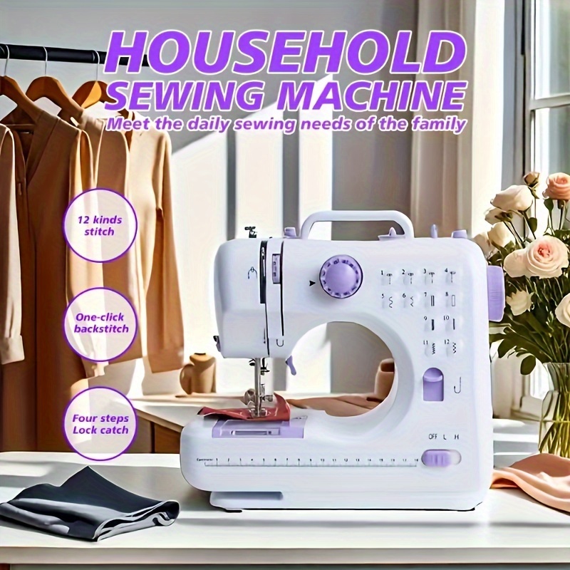 

Sewing Machine For Beginners, Heavy Duty Sewing Machine, 12 Built- With Reverse Sewing, Foot Pedal, Light, Storage Drawer, Sewing Accessories