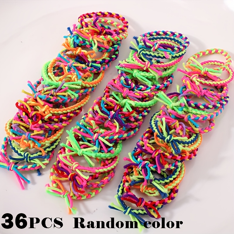 TEMU Random 36pcs Colored Headbands, Multi-contrast Designs, Craft, Strong Elasticity And Durable, Non-damaging Hair, Clear Texture, Suitable For