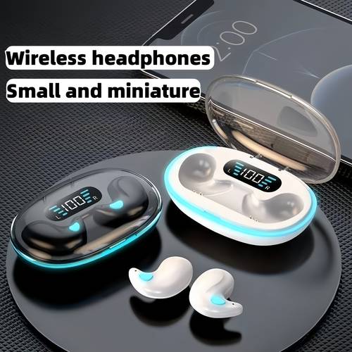 in ear invisible earphones earbuds for side sleepers dual supports type c charging port usb charging cable not included
