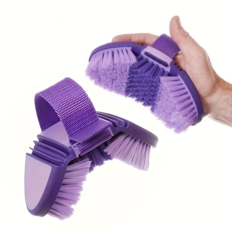 1pc Random Color Versatile Soft Bristle Horse Brush - Bendable, Multi-Angle Grooming Tool for Horses, Cows - Ideal for Bathing and Cleaning