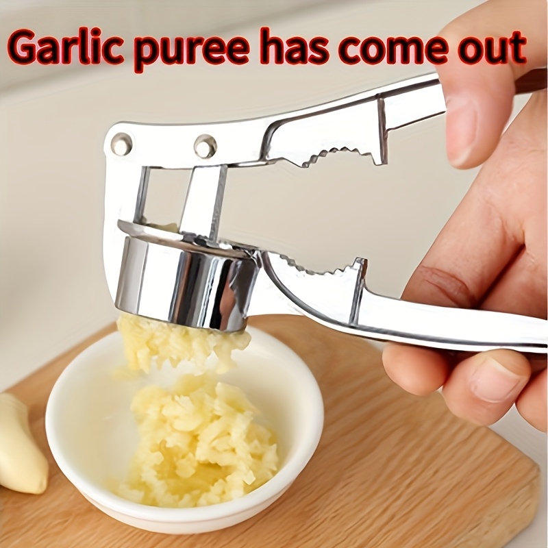 new garlic press and walnut cracker manual kitchen tools   and walnut peeling suitable for   and modern kitchens kitchen essentials stylish metal end durable kitchen utensils details 2