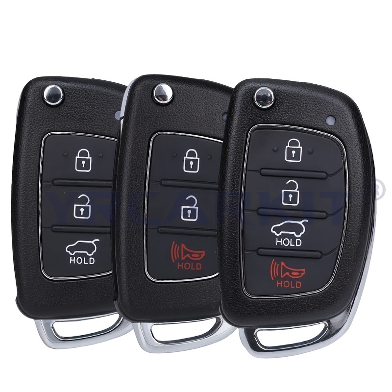 

3/4 Buttons Remote Case Fob Flip Folding Car Key Shell For Mistra For For Santa Fe For Accent I40 For