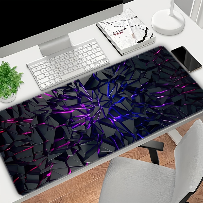 Round Mouse Pad Navy Blue And White Stripe Pattern With Black Anchor Non Slip Rubber 8 Inch Mouse Mat With Gaming Office Laptop Computer