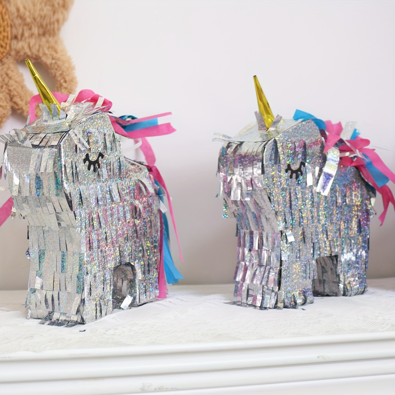 1pc mini unicorn pi ata set with ribbons birthday party small unicorn handcrafted exquisite pi ata gift insertable at   for birthday theme party gift decoration mexican birthday theme party holiday gift decoration