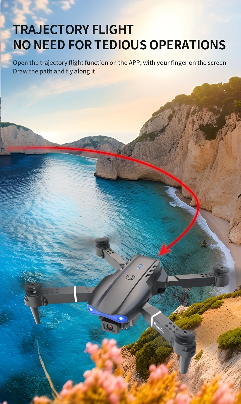 [NEW Drone MAX Upgrade Edition] NEW Drone MAX Upgrade Edition with 2 Batteries - Screen Control, Dual Camera, Obstacle Avoidance, Brushless Motor, Foldable Arms, Ideal for Night Flying, Remote Control with Screen