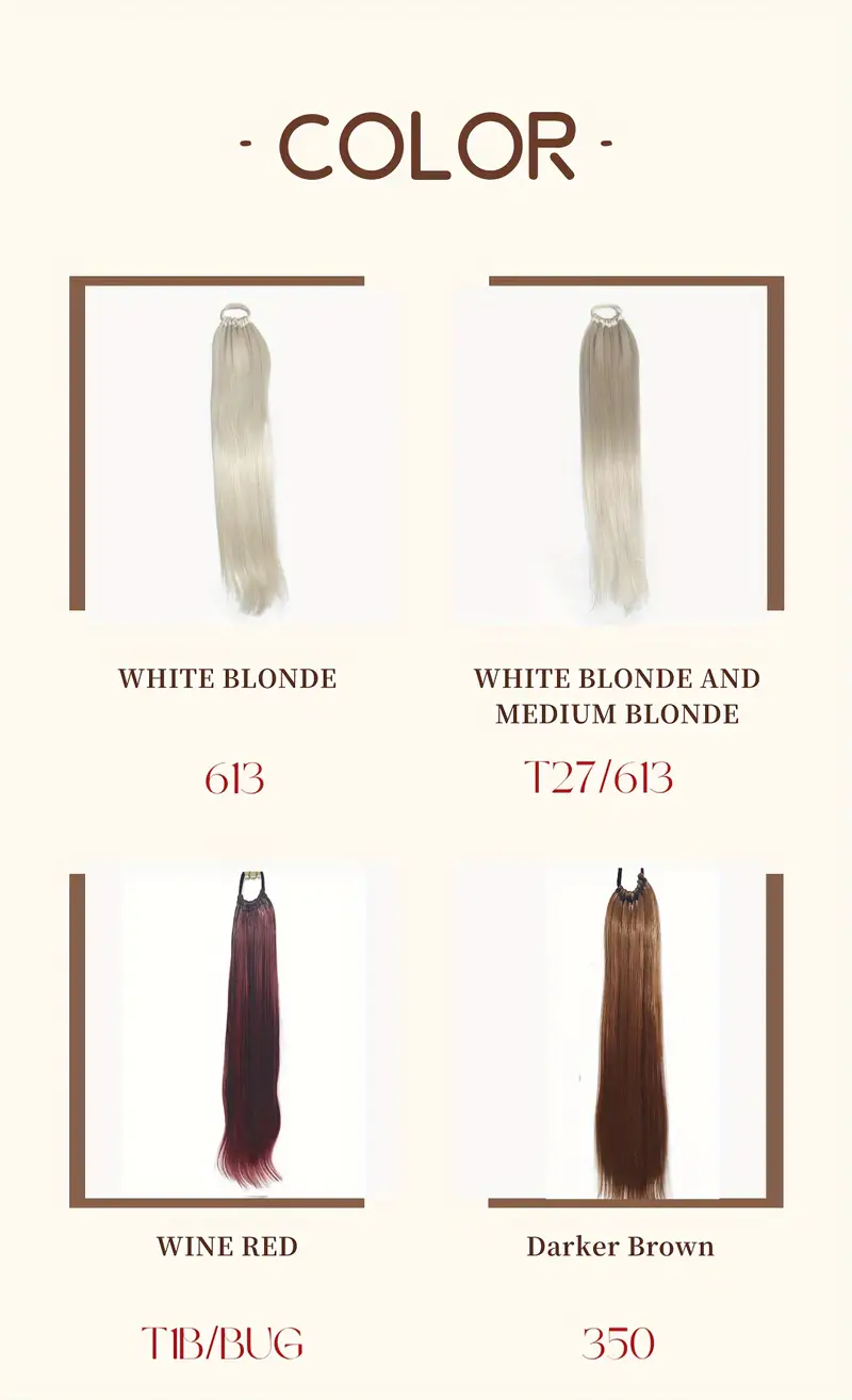 elegant 24 long straight ponytail extension for women heat resistant synthetic hair with elastic band versatile diy wrap around style adds volume length to any hairstyle ponytail hair extensions details 2