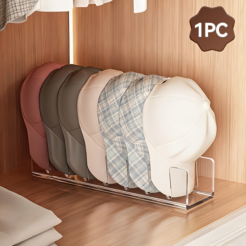 TEMU Hat Storage Rack, Hat Display Stand, Desktop Organizer, Bedroom Storage, Holds Hats