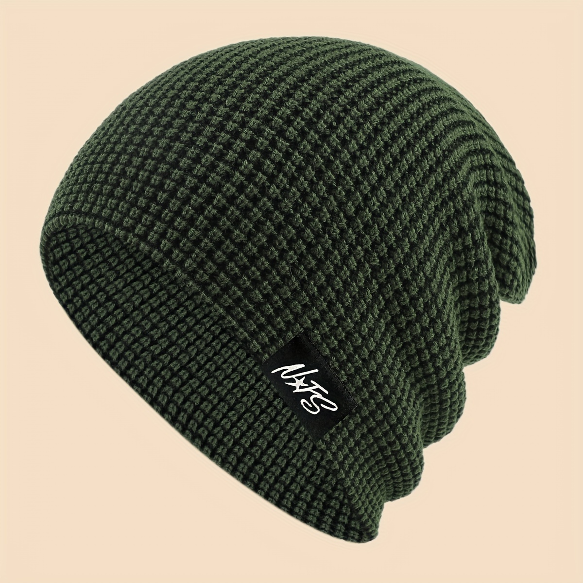 TEMU 1pc Slouchy Beanie, A Warm Hat For Autumn And Winter, Breathable And Comfortable, Unisex Winter Outdoor Ski Hat, Fashionable Outdoor Warm Hat,