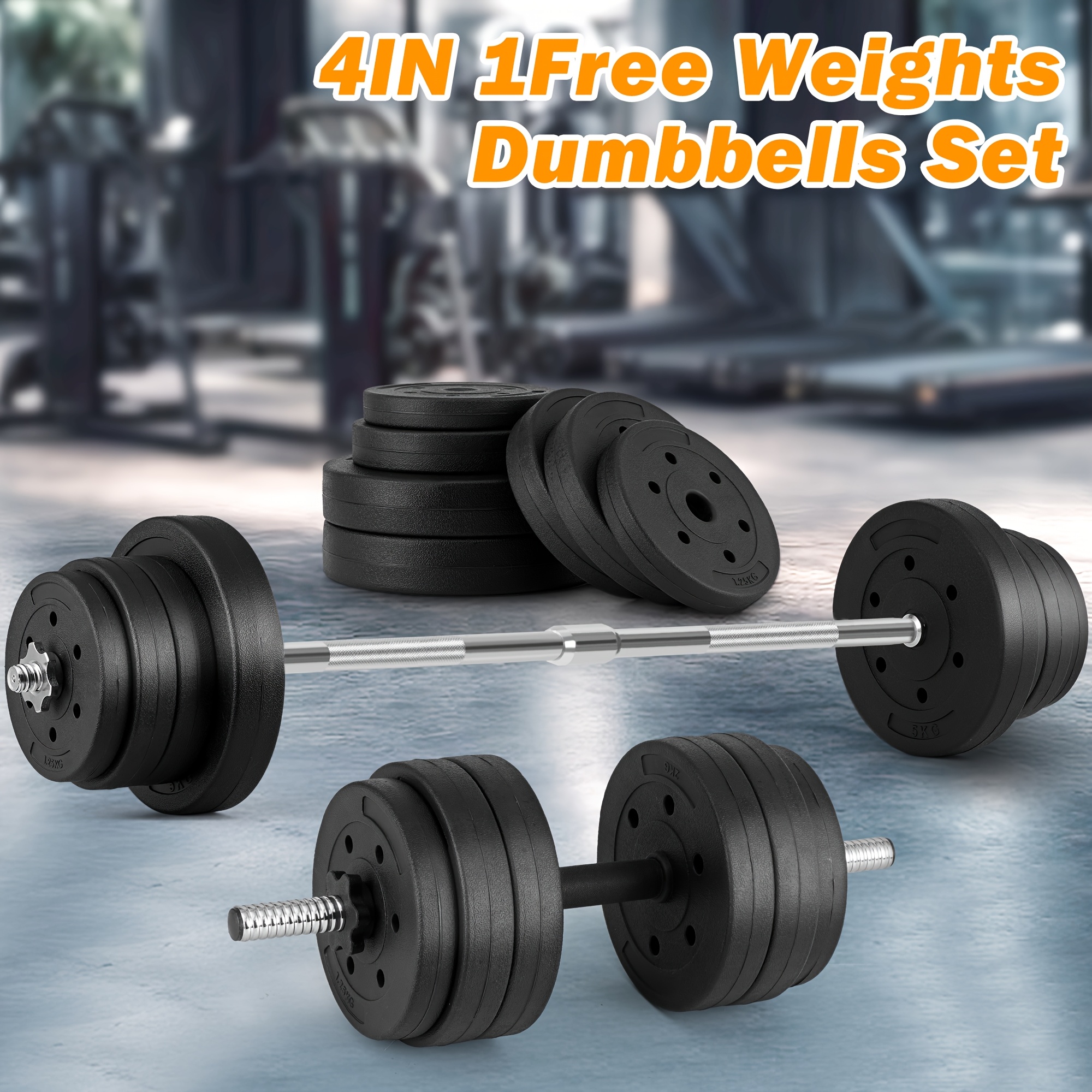 conjunto mancuernas ajustables set pesas 70lbs Temu