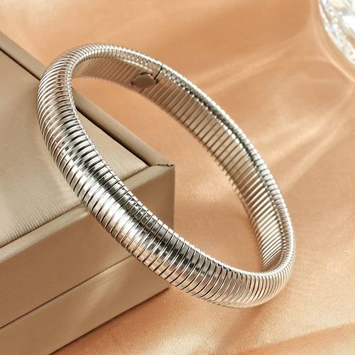 1pc anillo bangle elástico texturizado minimalista retro , tamaño 0.8cm, 1.0cm, 1.2cm, 1.6cm, con colores dorados y para elegir, para el uso de fiestas de hombres y mujeres