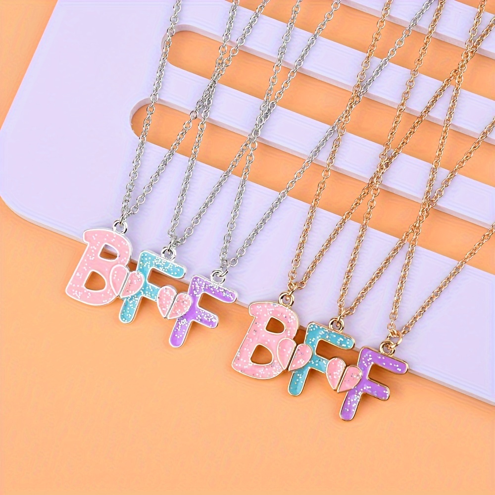 Collane BFF Per 3 Amiche - Set Da 3 Collane A Forma Di Ciambella Per Migliori Amiche - Regalo Perfectto - Foto 13