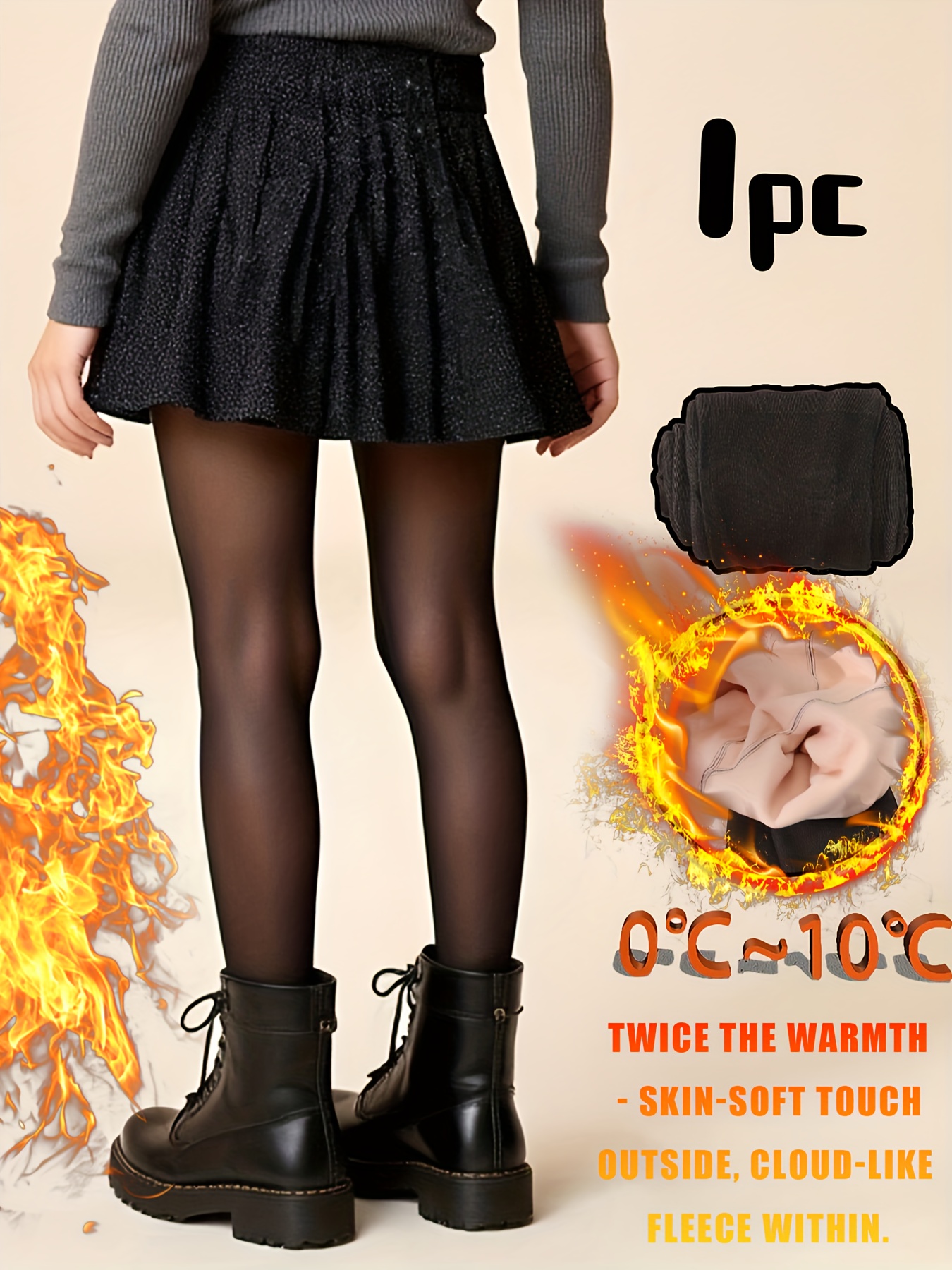 1 Paar Meisjes Zwarte Panty's, Faux Sheer, Verstevigd en Gevoerd voor Warmte, Herfst en Winter, met Engelse Waslabel op Buitenverpakking, Seizoensgebonden Kousen,Thermische Leggings,Doorschijnende Panty's,Ondoorzichtige Panty's,Duurzame Kousen,Zacht Materiaal,Nepdoorschijnende Panty's,Meisjeskleding