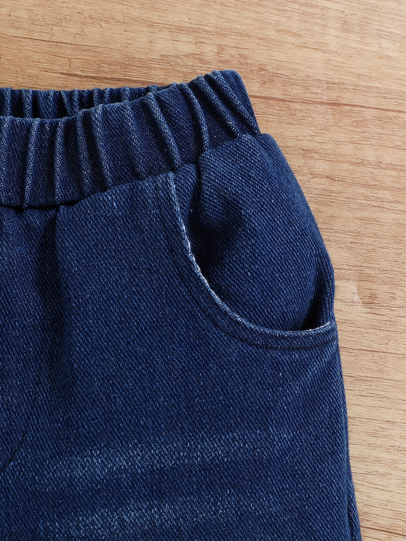 ensemble de pièces pour bébé garçon, haut à manches longues à rayures + pantalon en denim, pour lextérieur Détails du produit 5