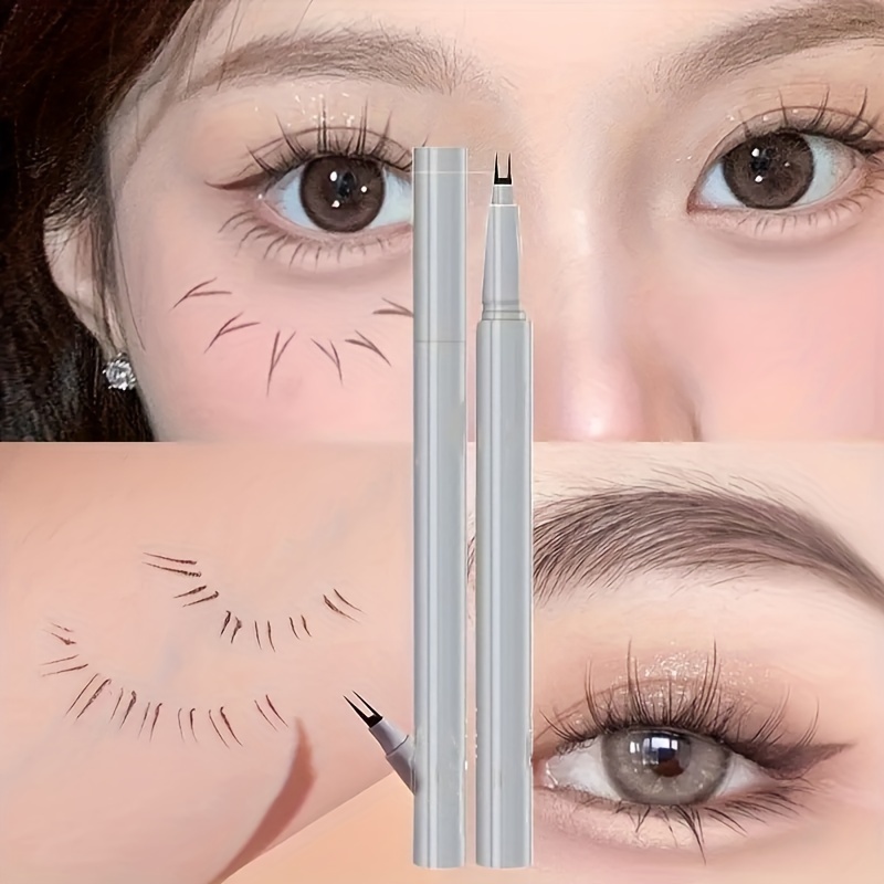 Double Tip Lower Eyelash Pencil Ultra fine Liquid Eyeliner - Temu