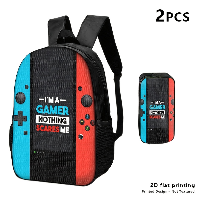 TEMU Sac à dos, sac bandoulière et pochette sur le thème des interrupteurs avec motif imprimé (pas texturé), 1pc/2pcs/3pcs, avec impression 'I'M A