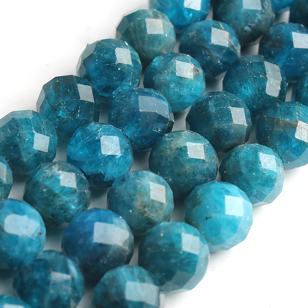 

8mm Apatite Gemstone Beads - High-quality Natural Stone Loose Spacer Beads For Jewelry Making - Ideal For Diy Bracelets, Necklaces, Crafts - Unisex Gift Supply