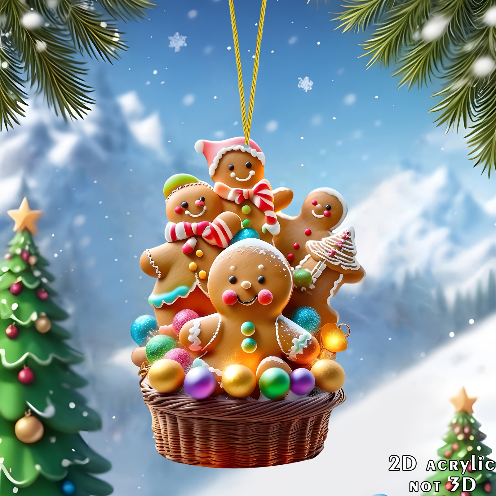 

In - 2d Decoration For Christmas Tree, Car , & Box - Couple's