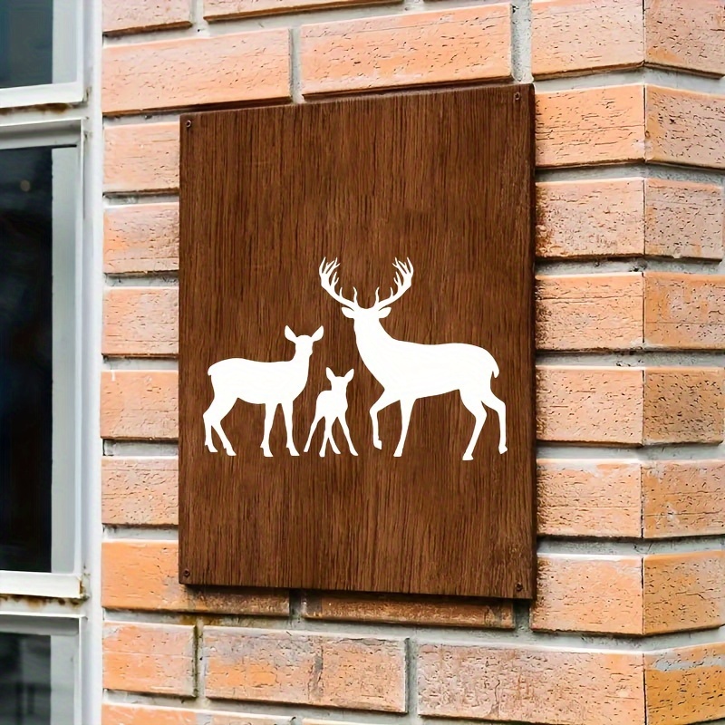 Deer Skill Screen Stencils Reusable Mountain Tree Deer