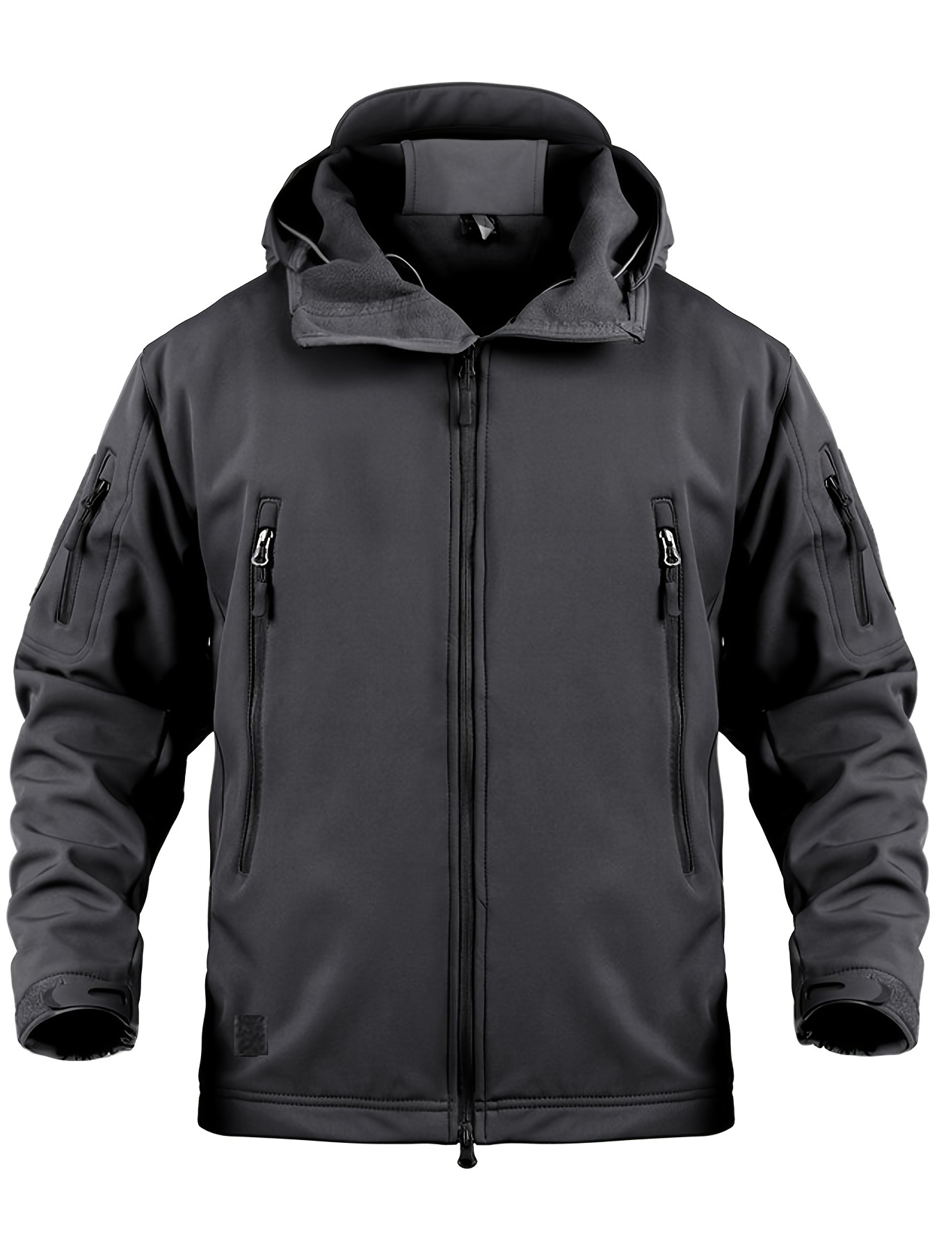 casaco de lã   com   para homem, com vários bolsos e   de correr - à   de vento, roupa casual para atividades ao ar livre, como caminhadas e desportos, roupa de outono/inverno, roupa de exterior | casaco com   | casaco com   de correr 1