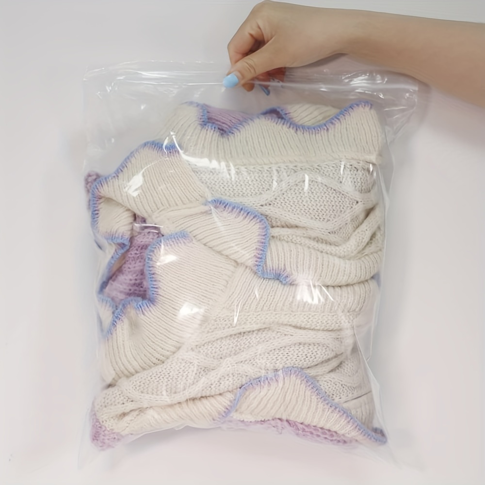 

- 13" X 15" Clear Reclosable Zip Plastic - 2 Gallon Zip For Clothing, T-shirts, Pants