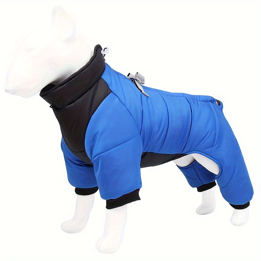 TEMU 1pc Winter Warm Dog Jumpsuit, Warm Windproof Puppy Pet Clothes