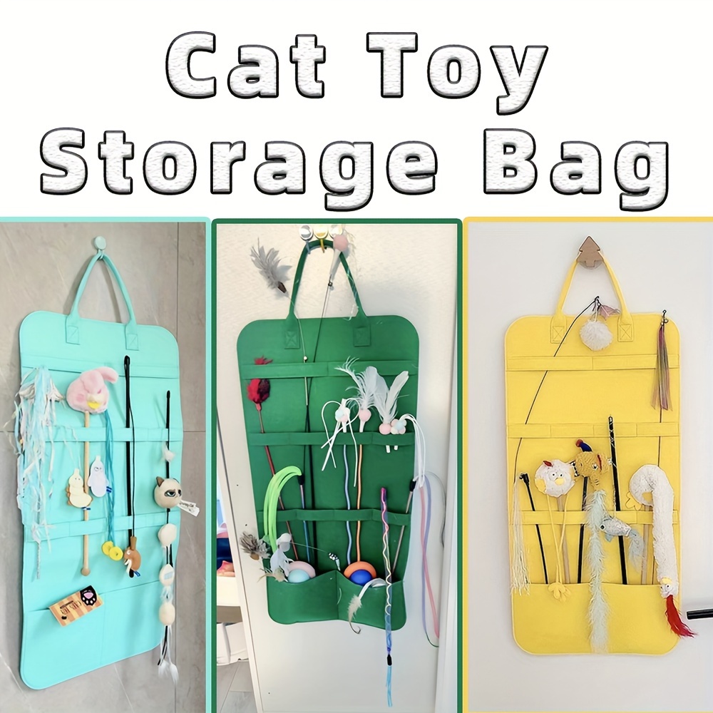 

Cat Teaser Storage Bag, Cat Toy Storage Bag, Pet Toy Bag, Hanging Pet Toy Storage Bag