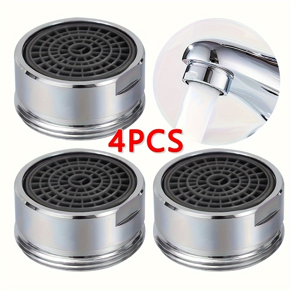 

4pcs Water Saving Faucet Tap Nozzle, Thread Replaceable Kitchen Faucet Filter Mouth, Bathroom Faucet Bubbler Bathroom Parts