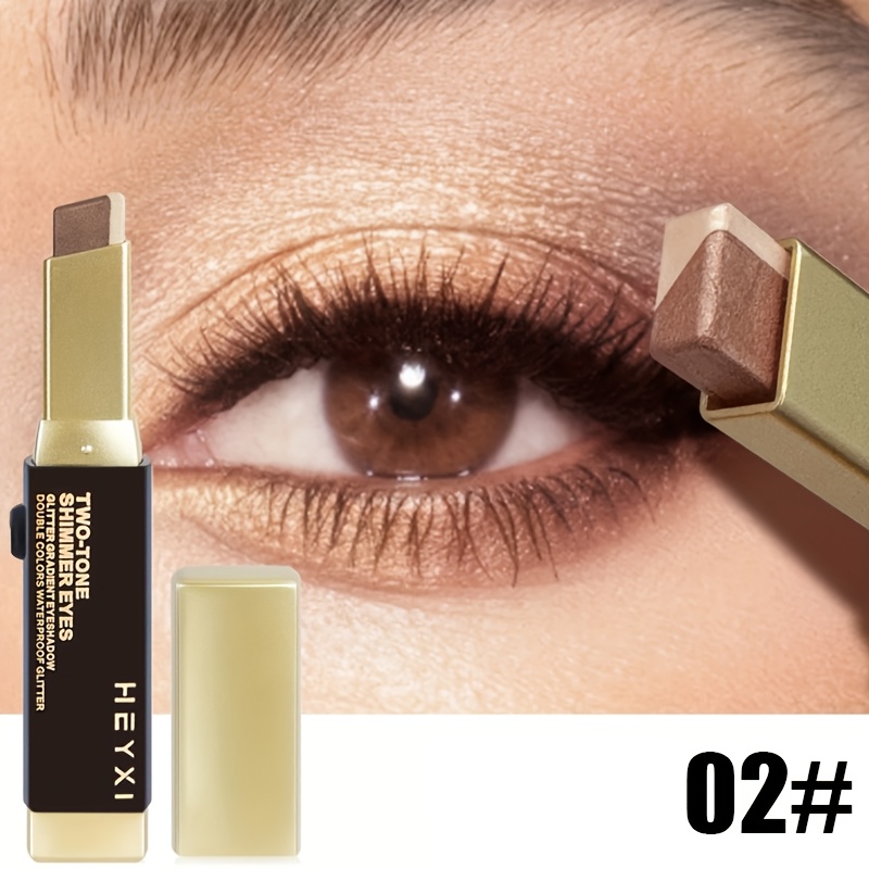 Dual-Tone Gradient Eyeshadow Pencil, Waterproof & Long-Lasting