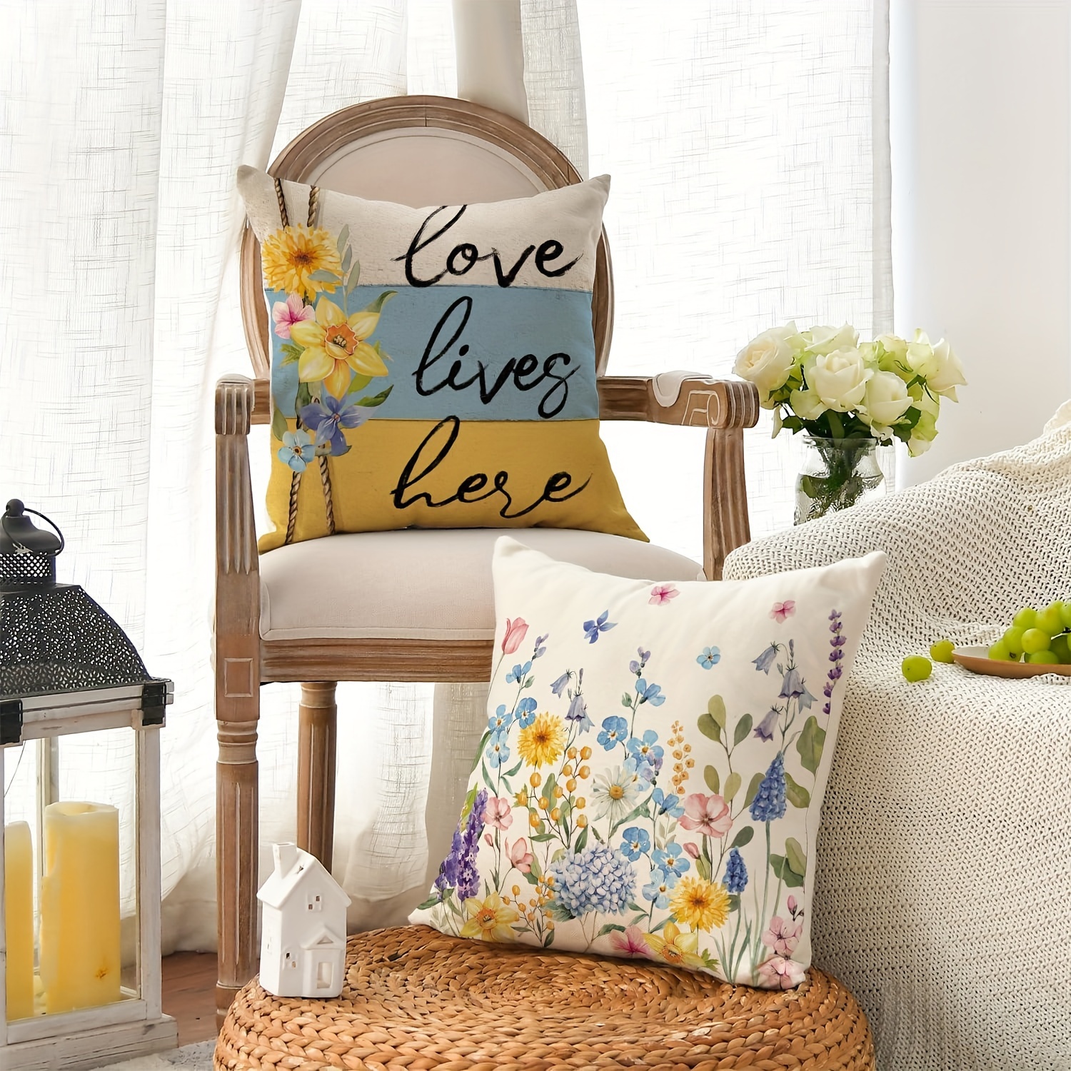 Funda De Cojín De Poliéster Con Tampado Bohemio Nórdico, 45x45cm, Decoración Moderna Para Sofá Y Hogar - AliExprs 15