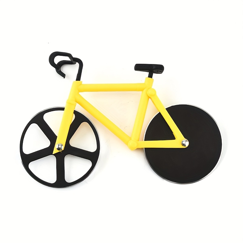 TEMU 1pc Of Bicycle Pizza Knife, Creative Knife, Double Wheel Pizza Wheel Knife, Pizza Slitting Knife, And Pizza Cutter