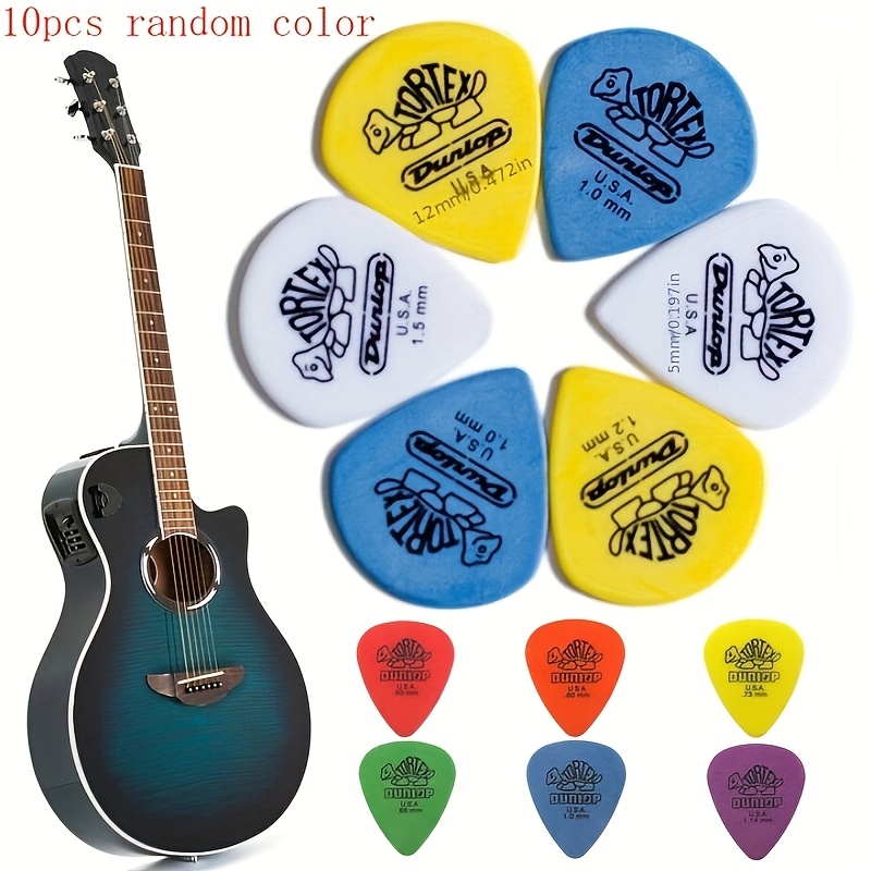 

10pcs Premium Guitar Picks - High-quality Celluloid, Lightweight & , 0.5mm-1.14mm Thickness, Assorted Colors - Ideal For Acoustic & Electric Guitars, Bass, Music Picks, Plectrum, Guitar Accessories