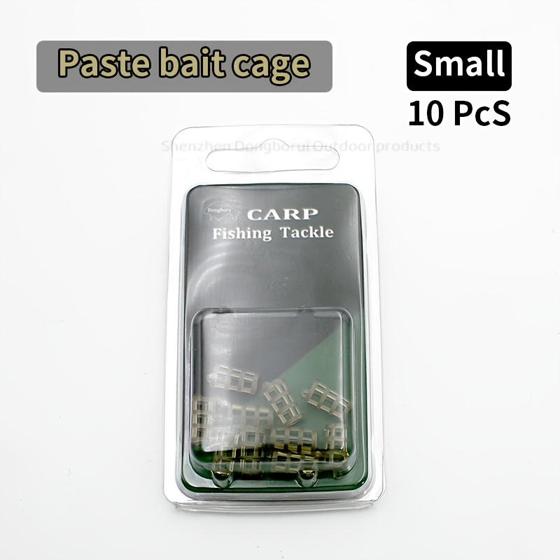 E-shop 10 Stück Karpfenangeln Paste Köder für Haar Rig Käfig Köder Käfig Korb Köder Köder Käfig für Karpfenangeln Haar Rig Tackle Zubehör Größe S L