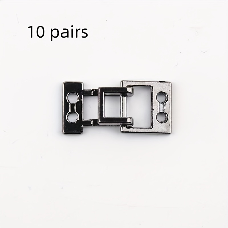 Image of 10 Pairs Invisible Style Underwear Buttons, Jacket Collar Hooks, Fur Anti-slip Buckles, Pants & Skirt Hooks With Adjustable Hooks