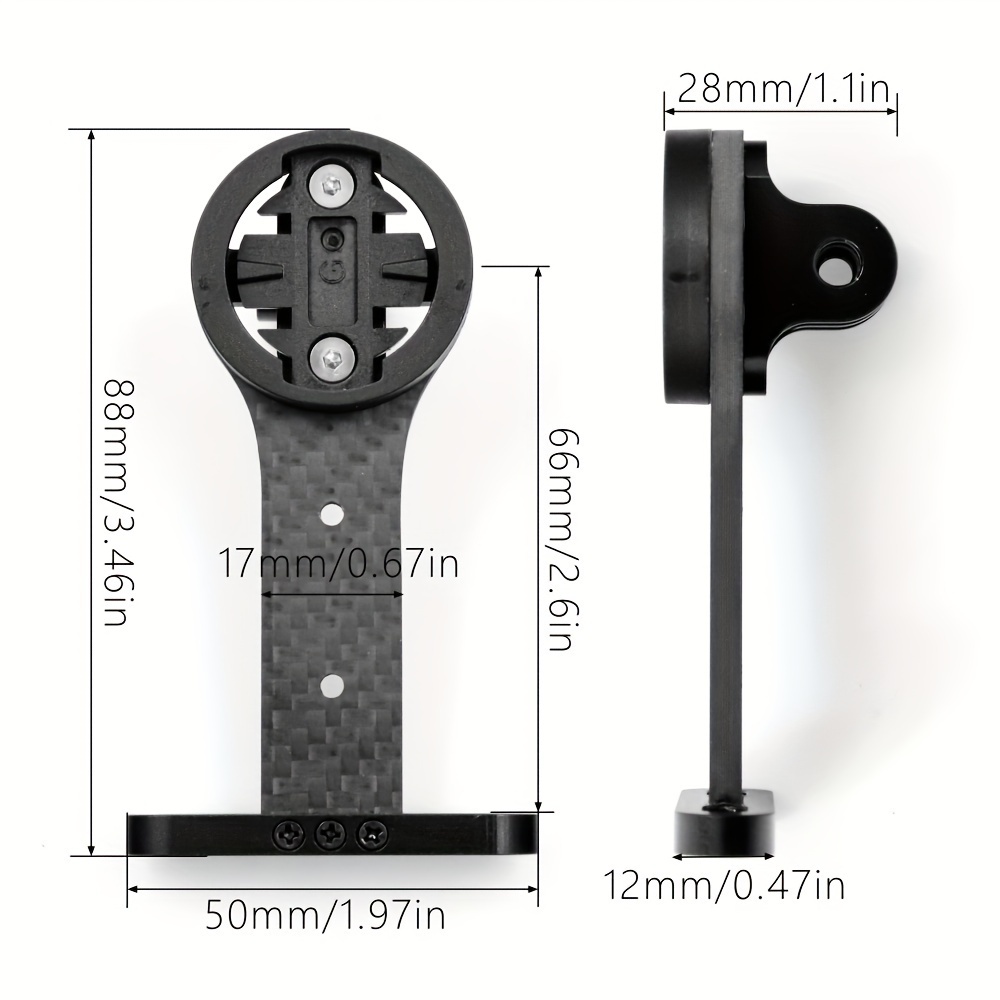 

Bike Stem Mount For Garmin, , Gopro & Lights - Aluminum Alloy Handlebar Extension For Road Cycling