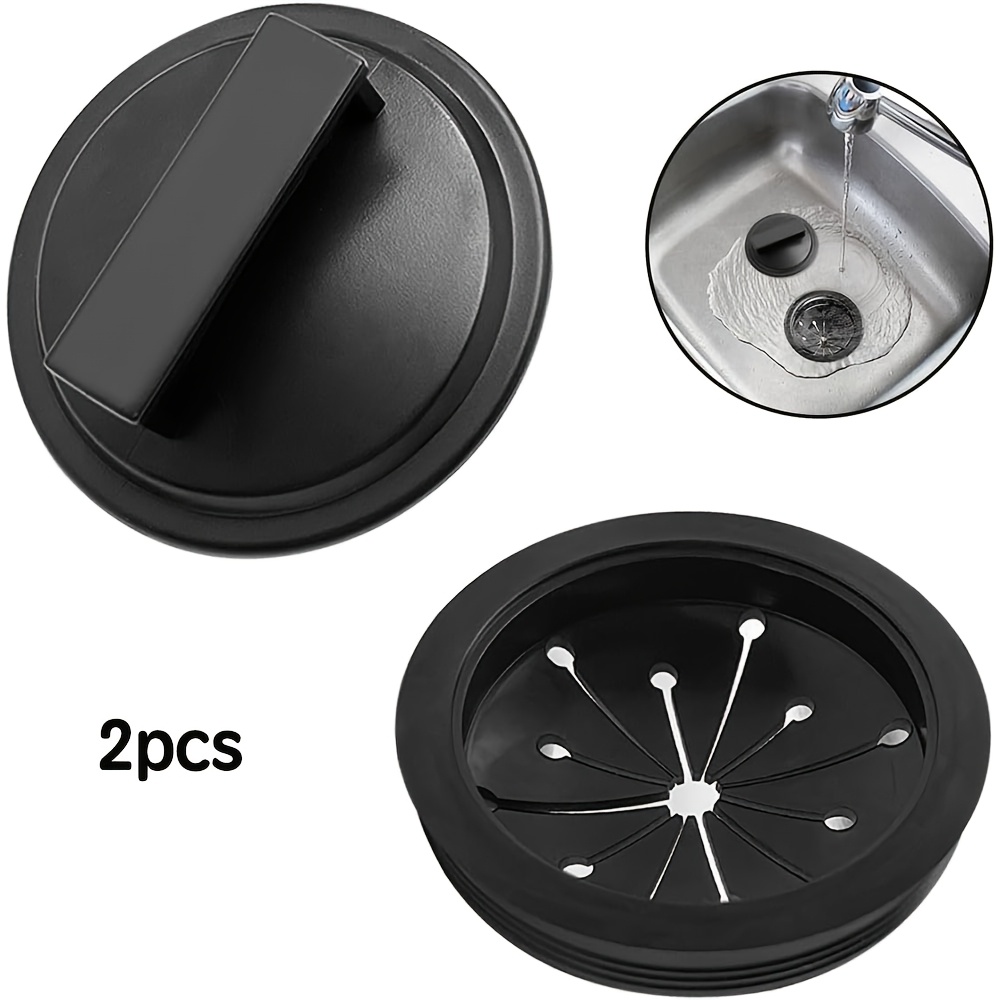 TEMU 2pcs Garbage Disposal Splash Guard With Garbage Disposal Cover For Sink, Rubber And Garbage Disposal Stopper For Whirlaway, , And Ge Models