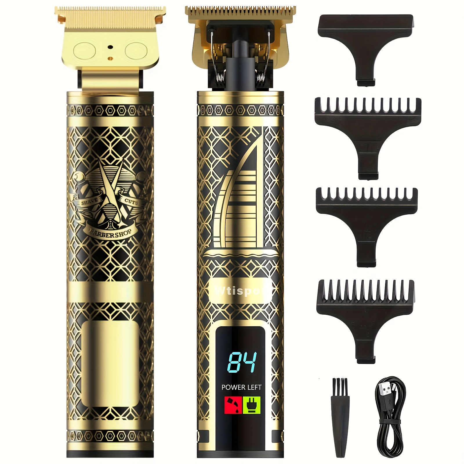 3-in-1 Set/2-in-1 Set/1pc Men's Hair Clipper Set And Beard Trimmer Set Men's Hair Clippers USB Charging Hair Clipper - LCD Power Display Suitable for Travel And Home Use, Comes with 4 Comb Attachments Men's Gift Birthday Gift Christmas Gift 15 3-in-1 Set/2-in-1 Set/1pc Men's Hair Clipper Set And Beard Trimmer Set Men's Hair Clippers USB Charging Hair Clipper - LCD Power Display Suitable for Travel And Home Use, Comes with 4 Comb Attachments Men's Gift Birthday Gift Christmas Gift - Image 15