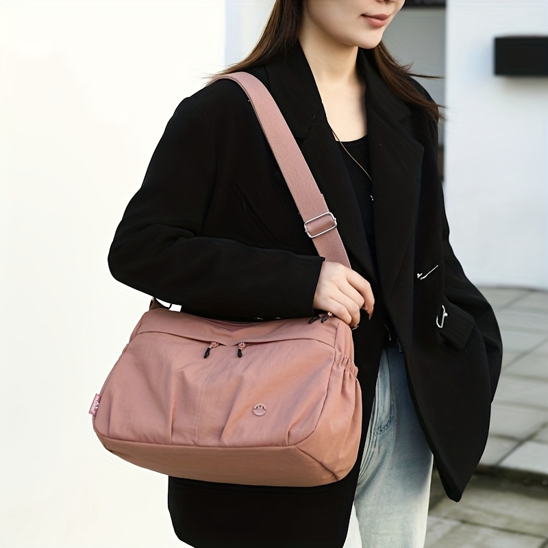 womens crossbody bag with double pockets suitable for   featuring a large capacity for casual use this easy and stylish commuting bag is versatile with multiple pockets   organizing travel essentials Product details 8