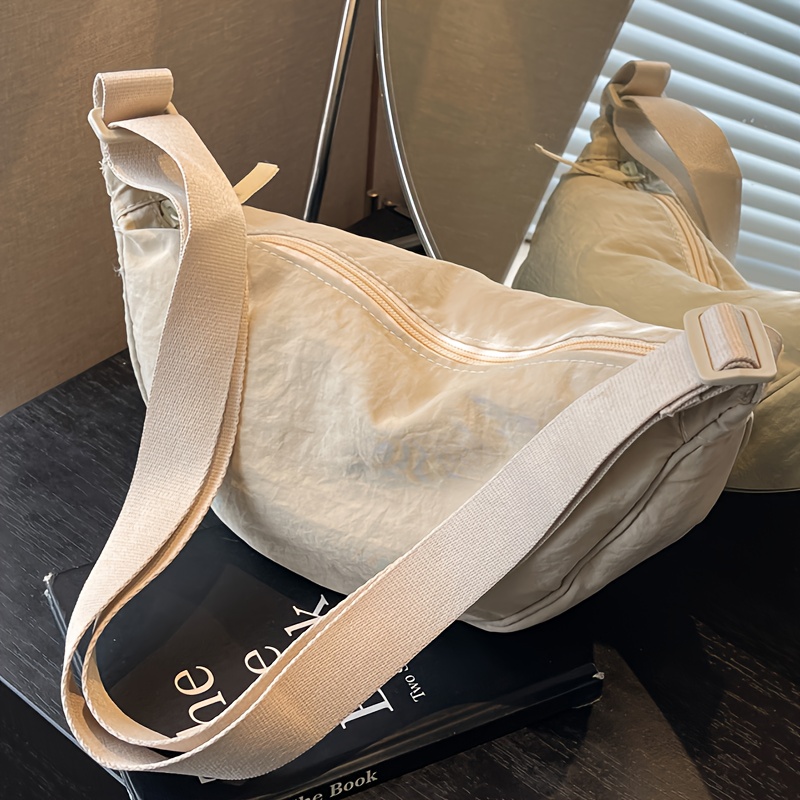 E-shop Damen Leichte Gürteltasche mit Verstellbarem Gurt & Reißverschluss – Hände-freie Nylon-Gürteltasche für Pendeln, Einkaufen, Partys – Mehrfarbig