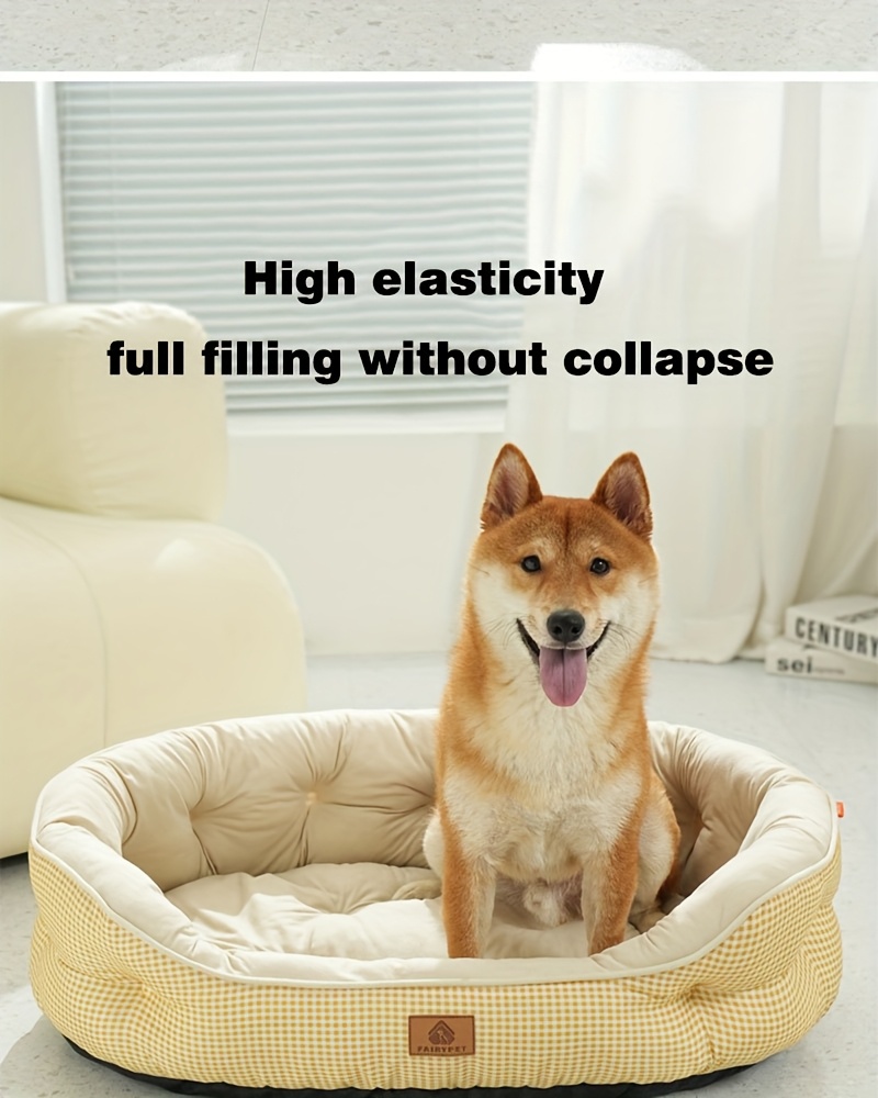 cuddler       pet bed     cat bed for small to medium dogs up to 12kg durable polyester with soft filling no assembly needed cozy indoor bed for  s   decor Product details 1